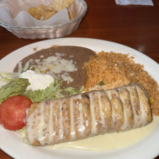 Fajita Chimichanga with Shrimp
