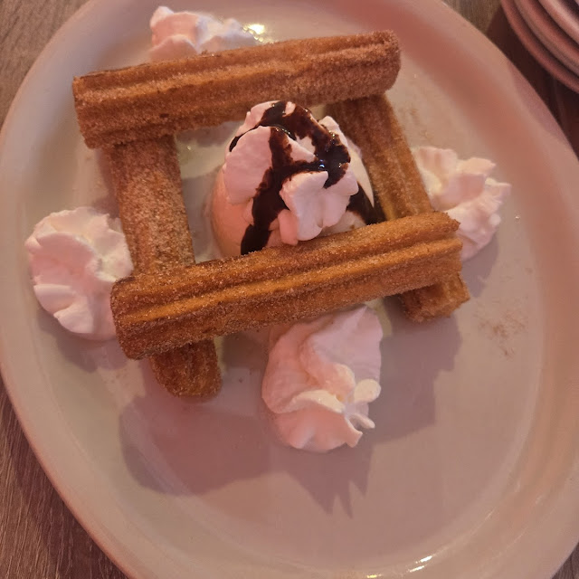 Churros with Vanilla Ice Cream