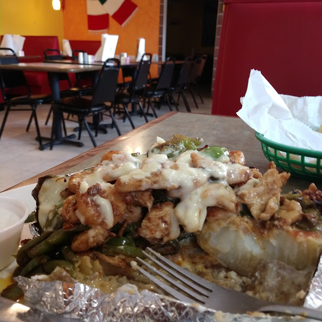 Loaded Baked Potato with Added Shrimps