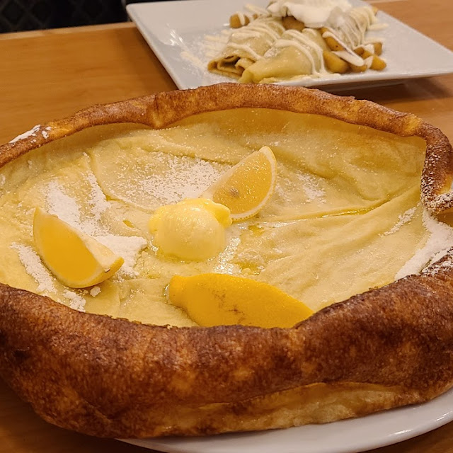 German Pancake Combo and Savory Northwest Crape