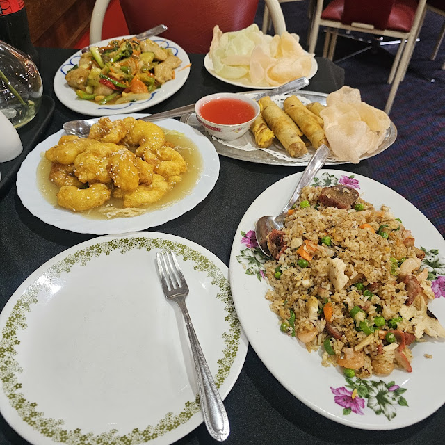 Special Fried Rice Honey King Prawns Chicken & Cashew Spring Rolls Prawn Chips