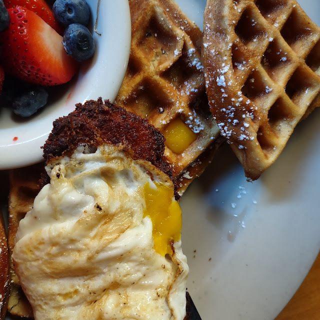 Fried Chicken and Waffles Breakfast