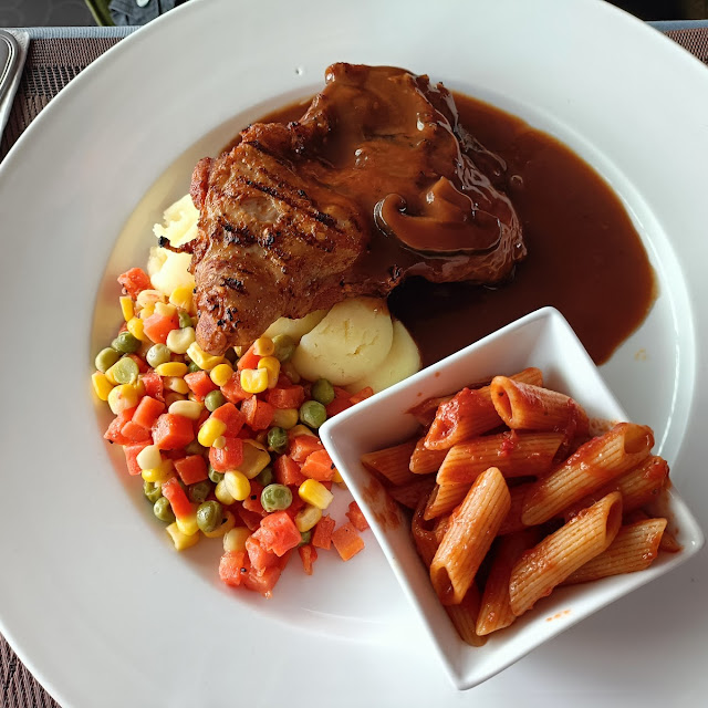 Chicken Chop with Brown Sauce
