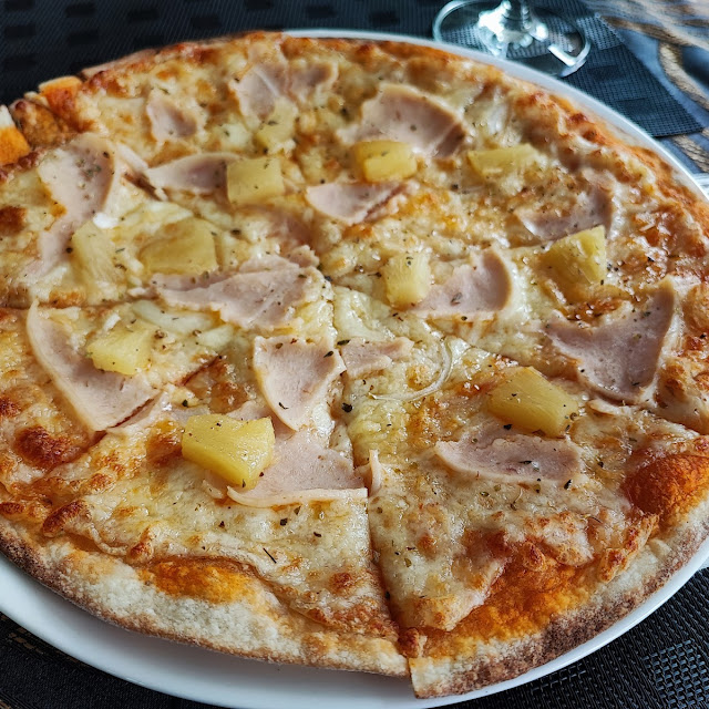 Turkey Ham and Pineapple Pizza