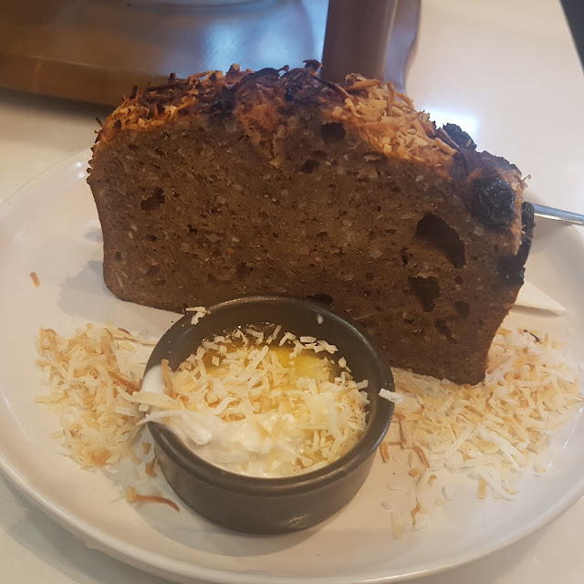 Banana Chai and Blueberry Cake