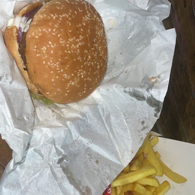Beef Burger with Fries
