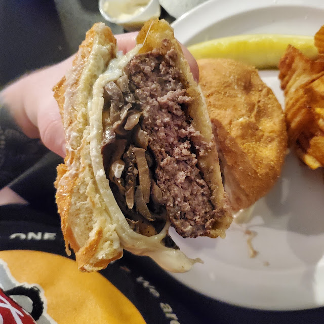 Mushroom Swiss Burger