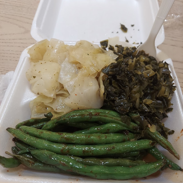 Vegetable Plate Cabbage Sauteed Green Beans