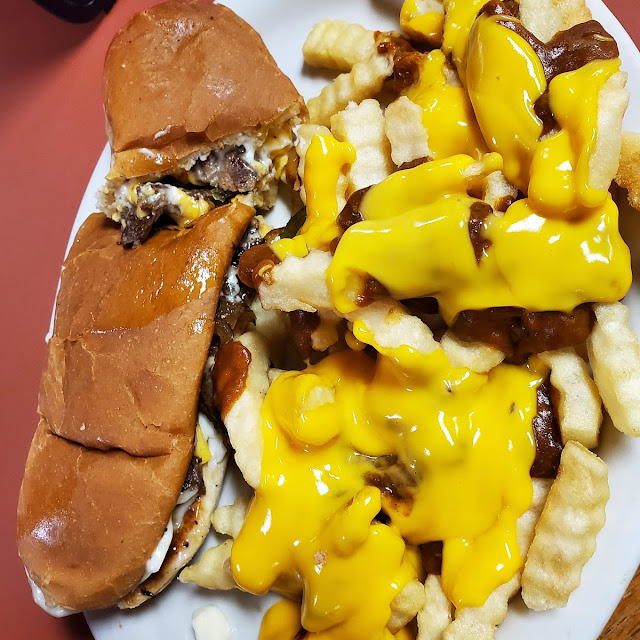 Philly Steak and Cheese with Chili Cheese Fries