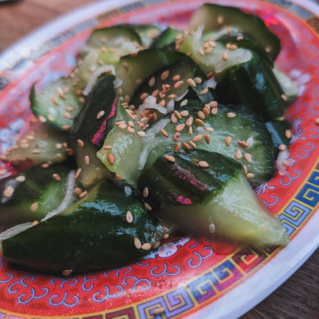 Wasabi Smashed Cucumbers