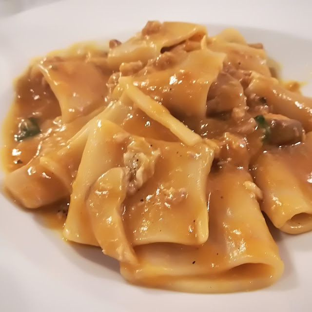Pacchero Con Zucca Salsiccia E Funghi Porcini