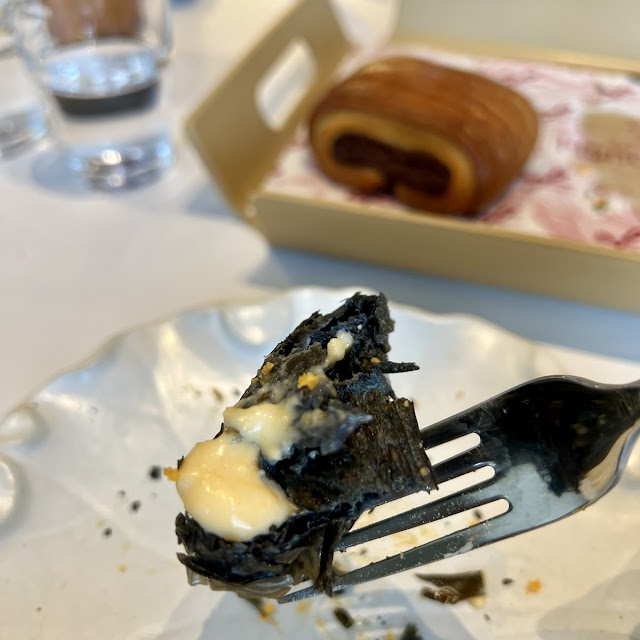 Pistachio Charcoal Tart