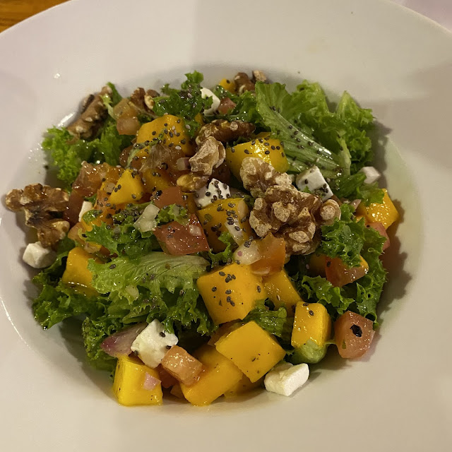 Mango Pomegrante & Walnut Salad