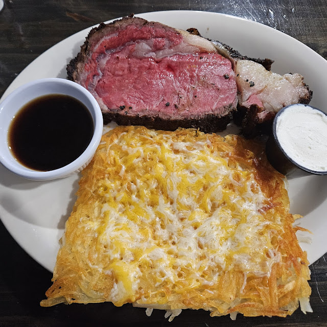 Prime Rib with Hash Browns
