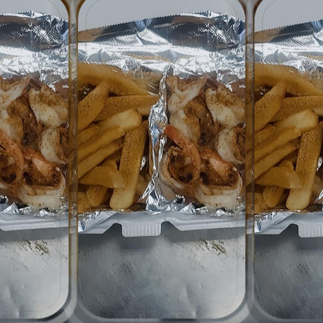 Grilled Shrimp and Chips