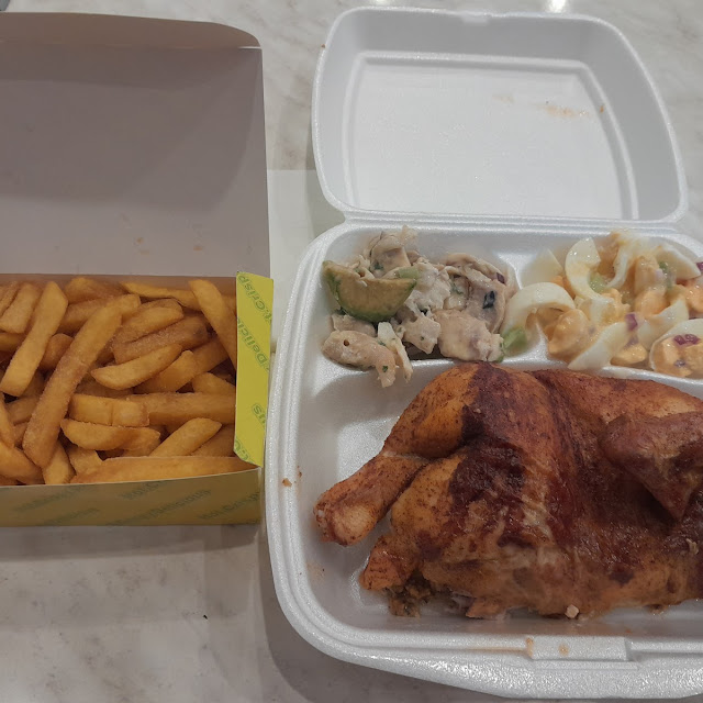 1 2 Chicken and Chips with Egg Salad