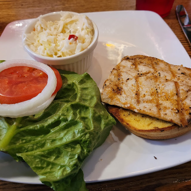 Grilled Mahi Mahi Sandwich with Coldslaw