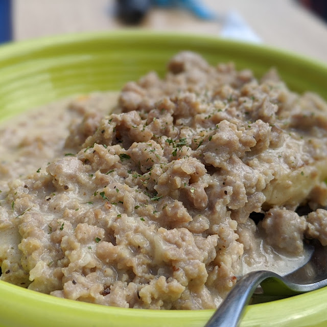 Sausage Gravy and Biscuit