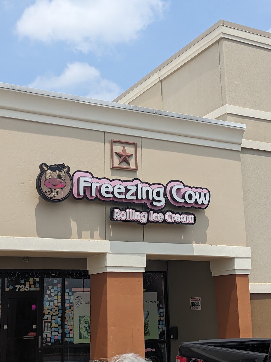 Freezing Cow Rolling Ice Cream