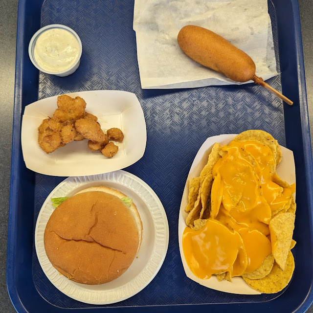 Corn Dog and Nachos