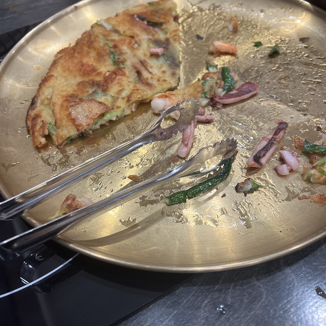 해물파전 Haemul Pajeon Seafood and Green Onion Pancake
