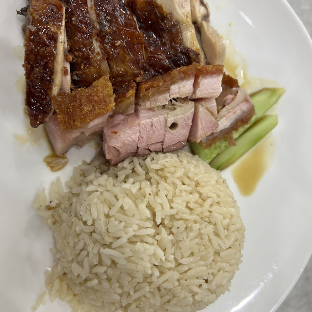 Roasted Chicken Steamed Chicken & BBQ Pork