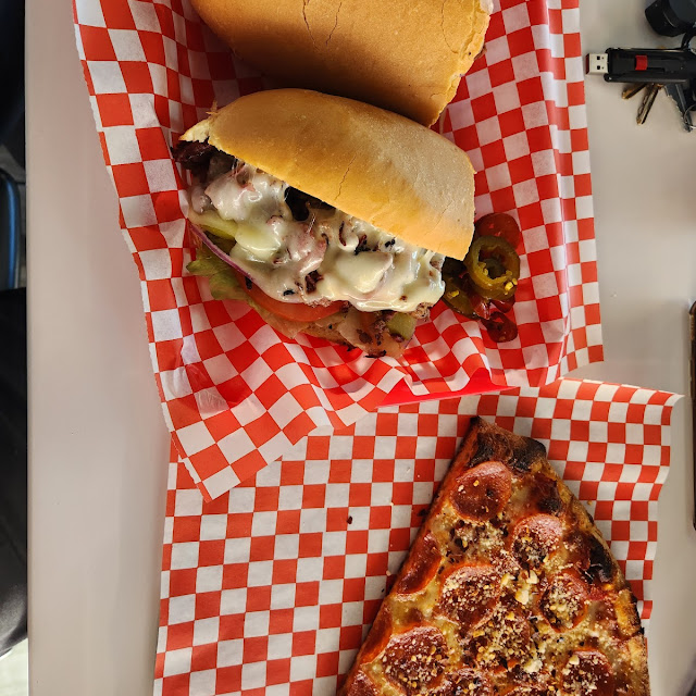Galaxy Sandwich and Pepperoni Pizza