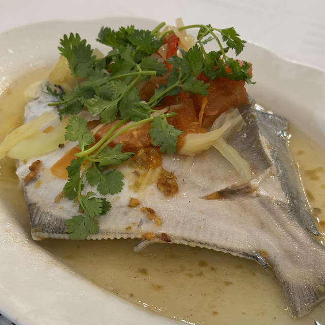 Soya Sauce Steam Pomfret
