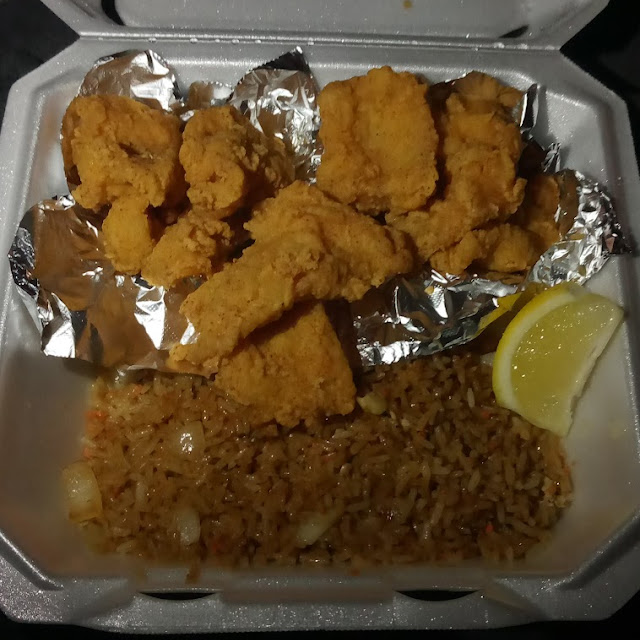 Fried Swai Fish Basket 8 w Fried Rice