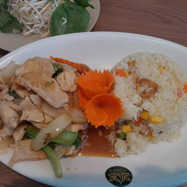 Steam Chicken with Rice and Vegetables
