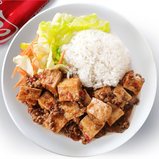 Braised Tofu in Hot & Spicy Beef Paste Mapo Tofu 麻婆豆腐