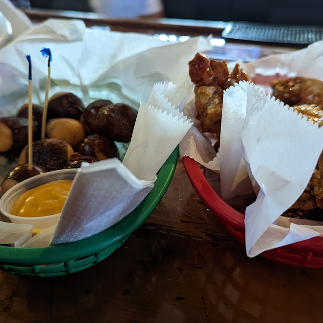 Pretzel Bites and Honey Garlic Wings
