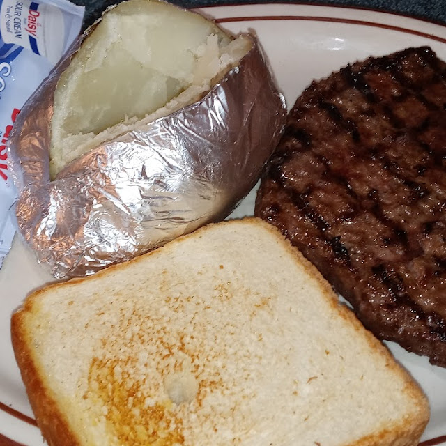 Ground Sirloin and Bake Potato