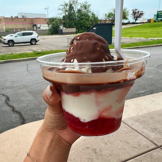 Chocolate Covered Strawberry Sundae