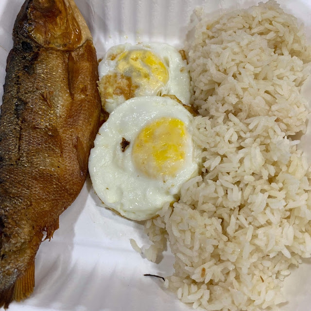 Daing Na Bangus with Rice and Egg Fried Rice