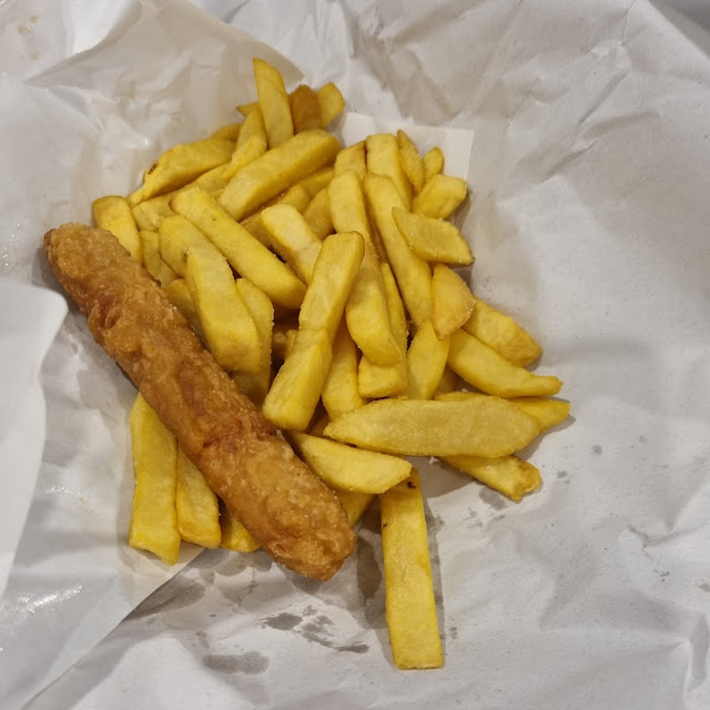 Deep Fried Hotdog and Chips