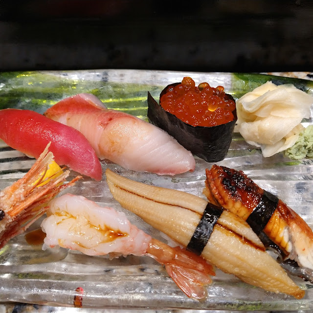 Assorted Pieces of Nigiri Sushi