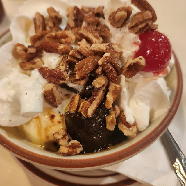 Ice Cream Sundae with Pecans