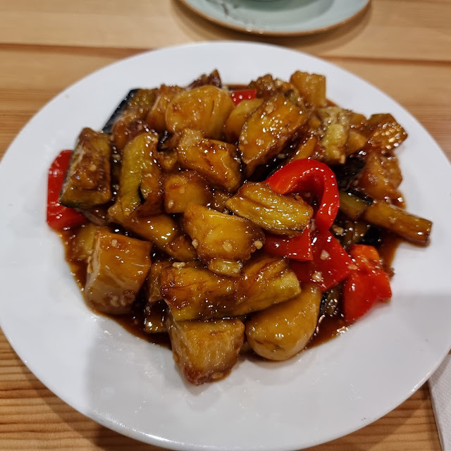 Stir-Fried Eggplants Potatoes & Capsicums