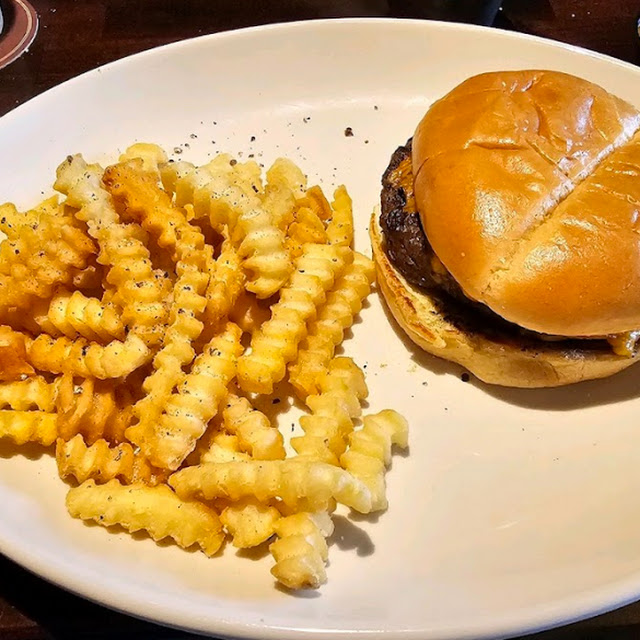 Cheese Burger and Fries