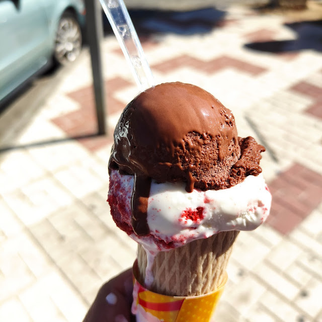 Helado de Tarta de Fresa