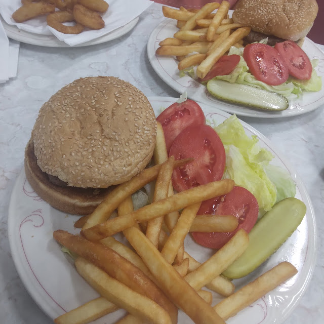 Bacon Cheeseburger and Fries
