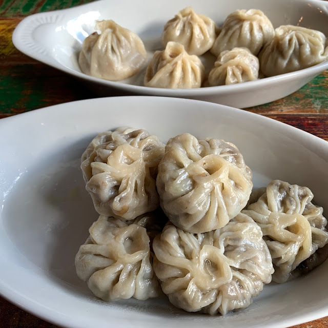 Vegetarian Momo and Beef Momo