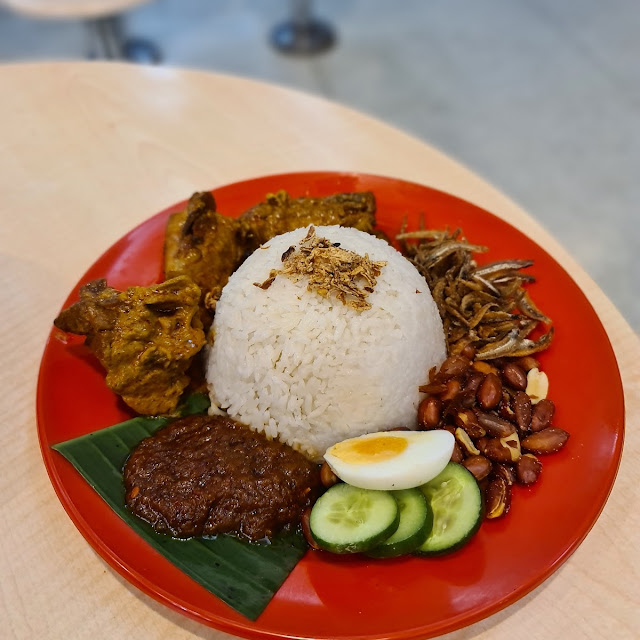 Nasi Lemak Beef Rendang