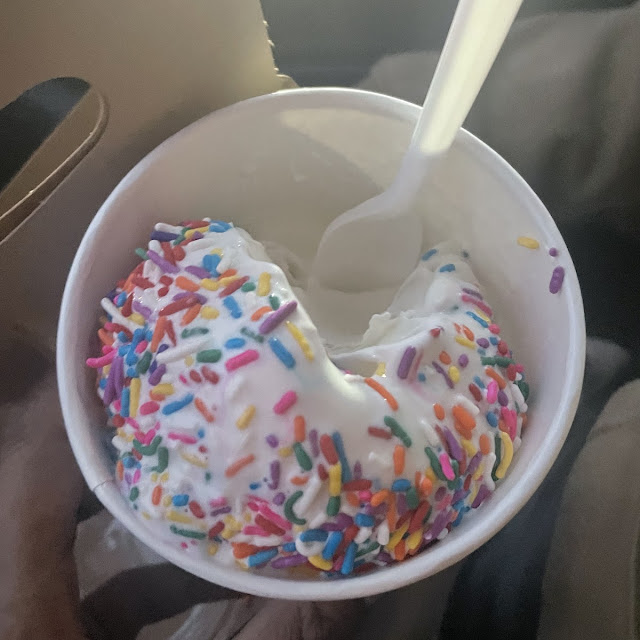 Soft Serve Vanilla Ice Cream with Sprinkles