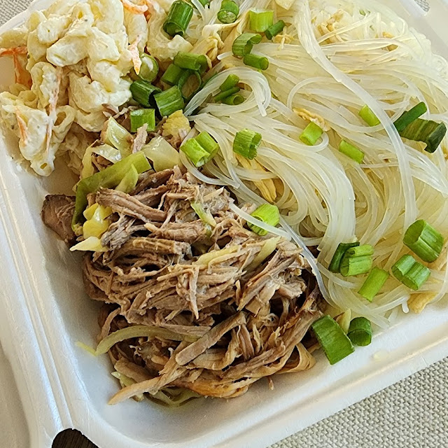 Kahlua Pork & Chicken Long Rice Mix Plate