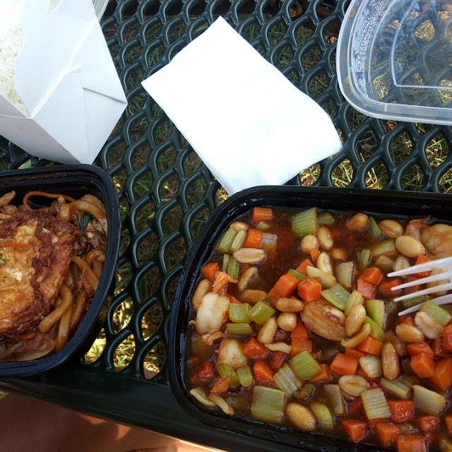 Kung PO Shrimp and Lo Mein