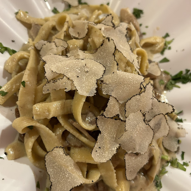 Fresh Tagliatelle With Porcini Mushrooms And Truffles