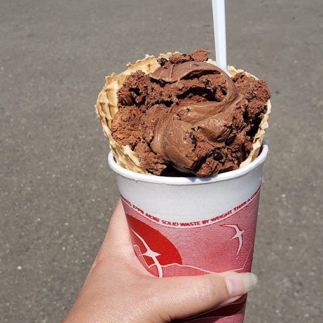 Almond Joy in a Waffle Cone