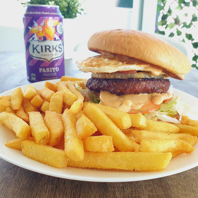 Aussie Burger and Fries
